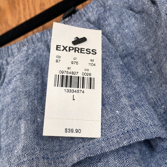 Blue Ruffled Off-Shoulder Women's Top - Picture 2 of 5